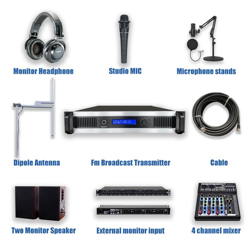 2000W FM Transmitter Complete Kit