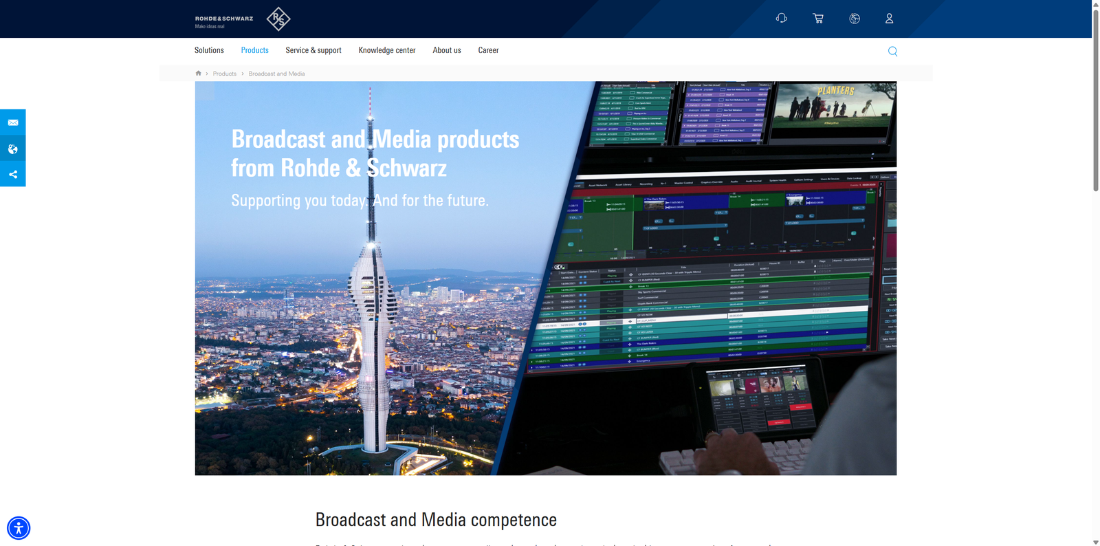 German professional broadcasting equipment