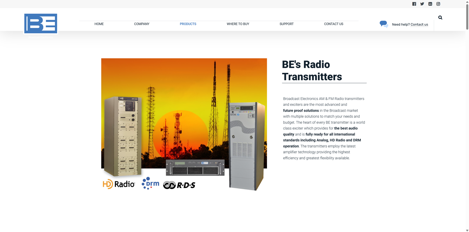 BE FM transmission system