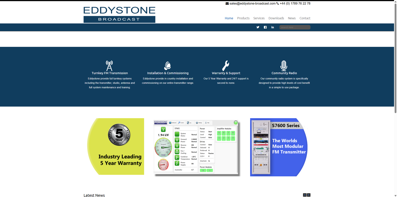 Eddystone UK FM transmitter