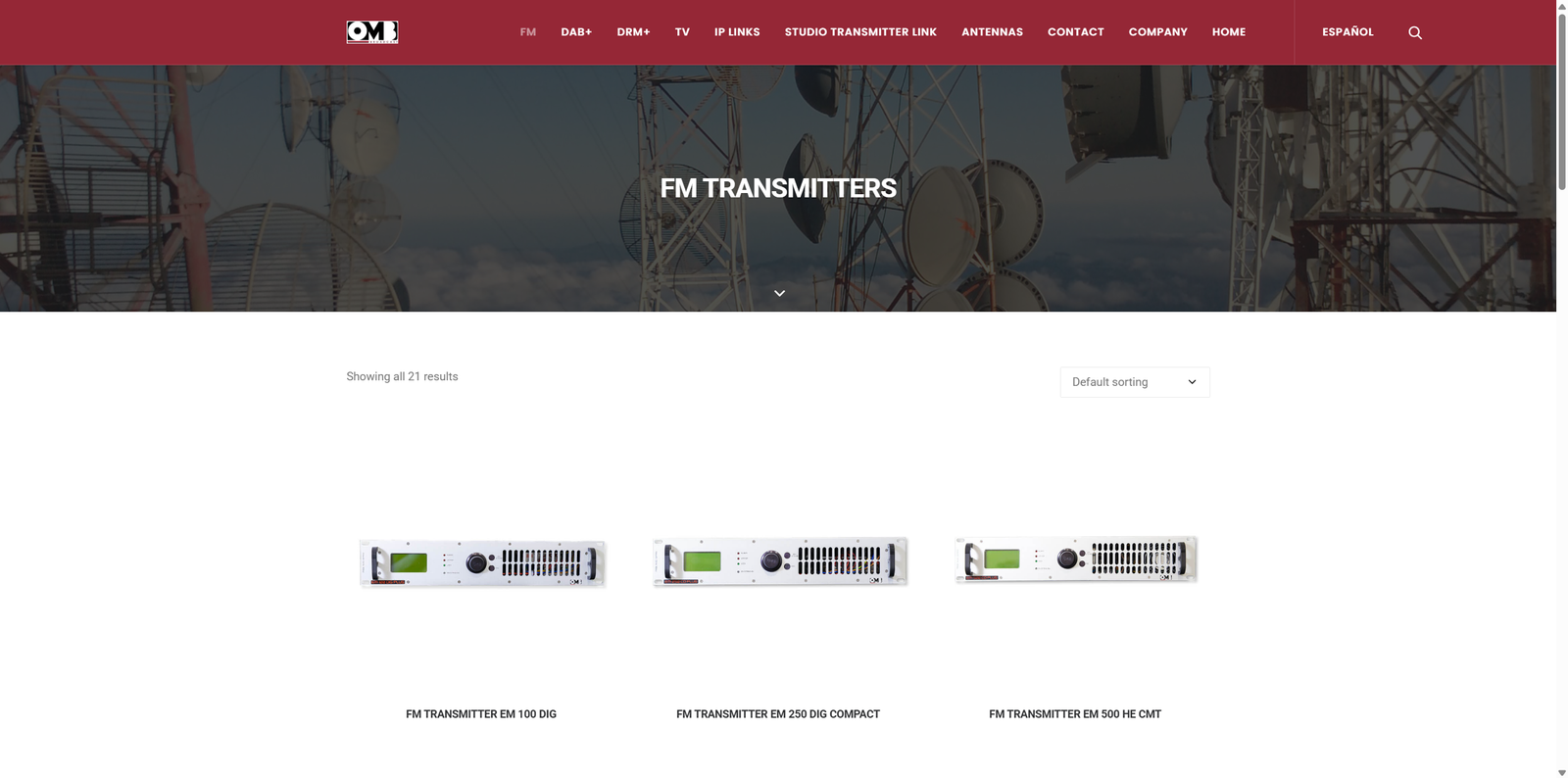 OMB ECOMAX FM broadcast