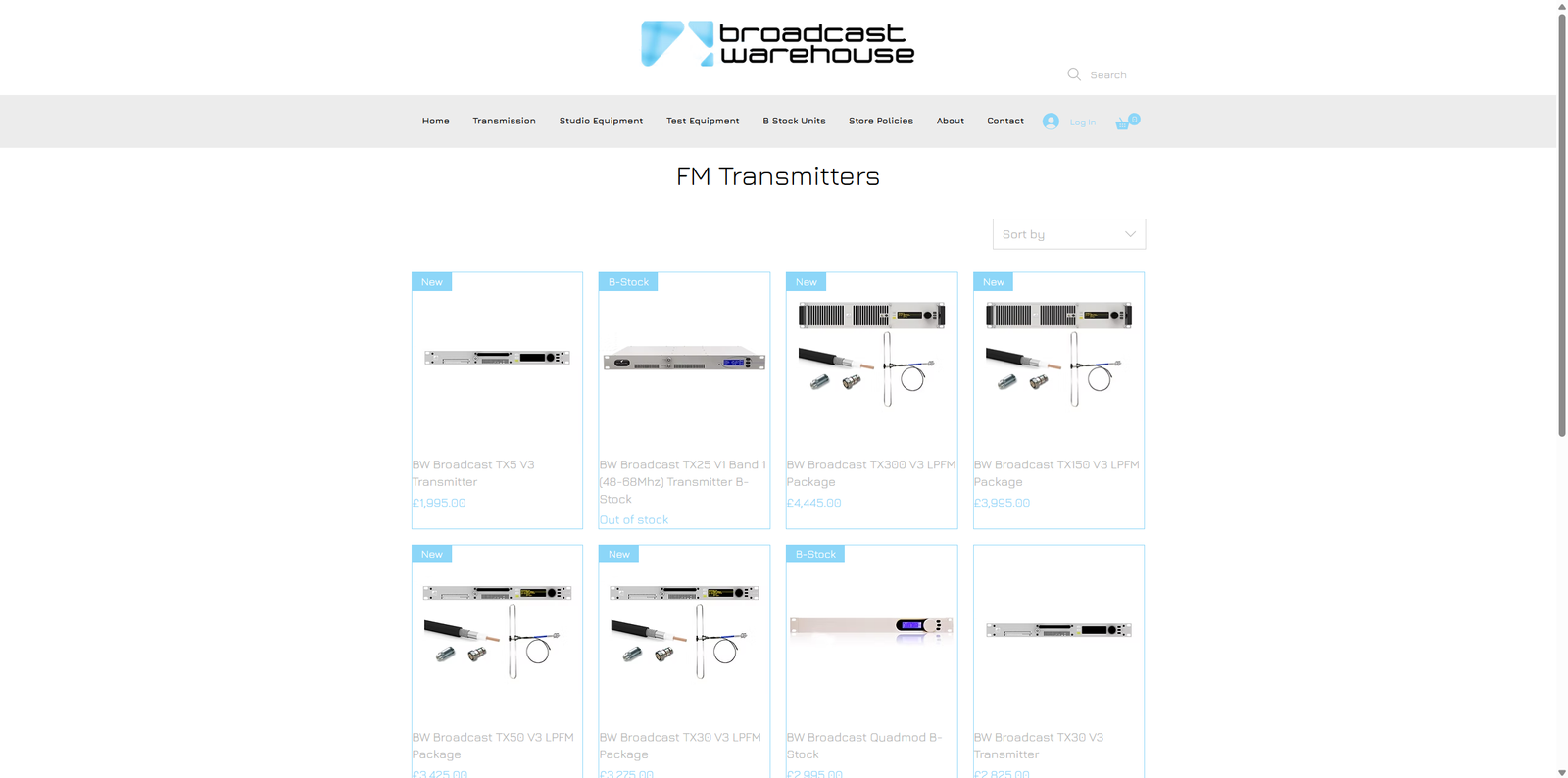 American budget FM broadcasting equipment