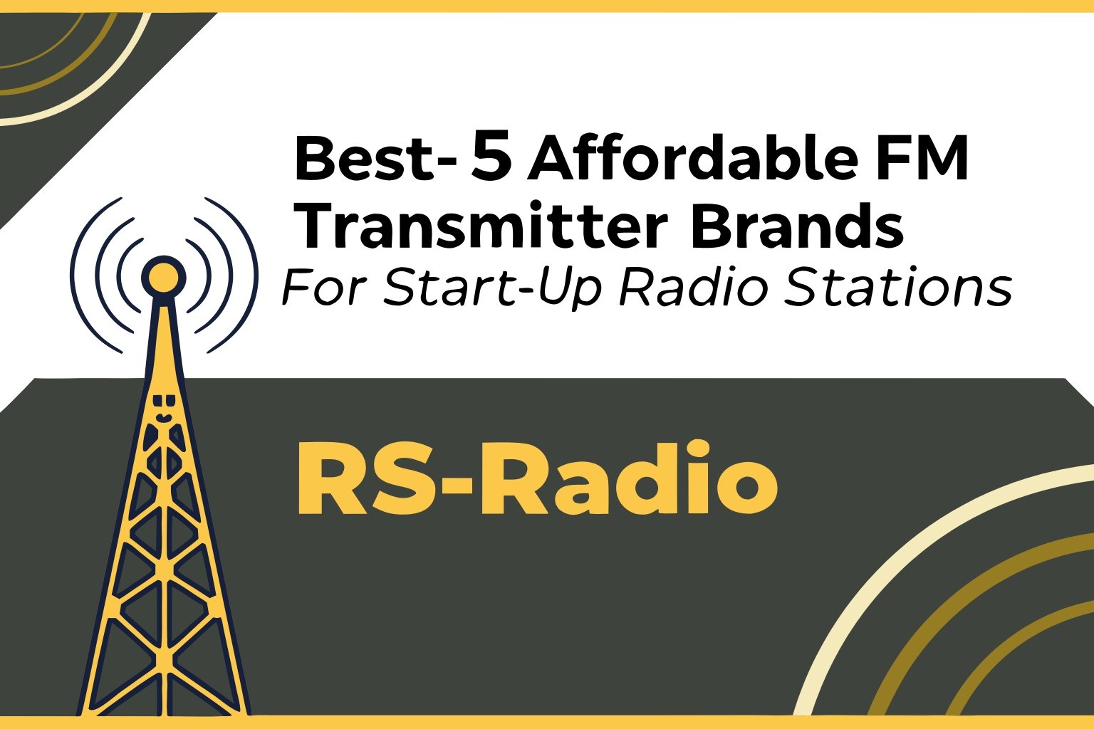 Budget-friendly FM broadcasting equipment for startups