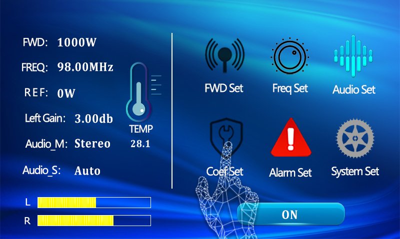 FM transmitter adjustable power control