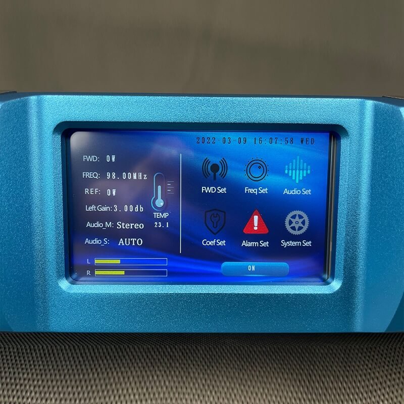 FM transmitter operation and user interface