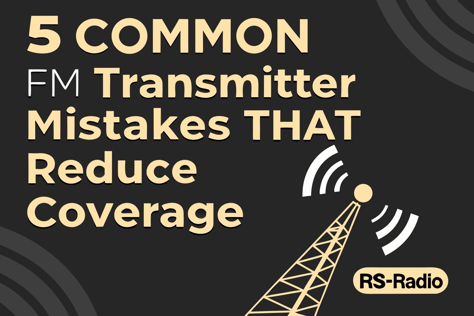 FM transmitter coverage reduction problems