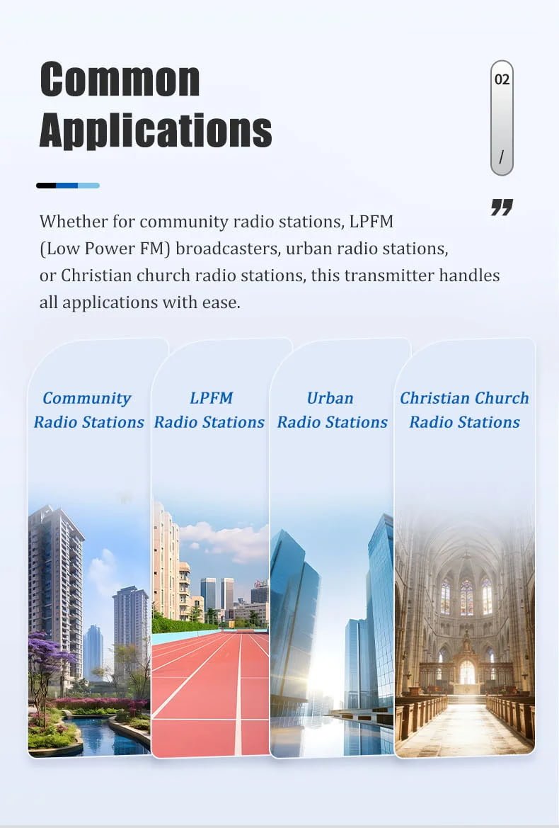 2000W FM Transmitter Front View