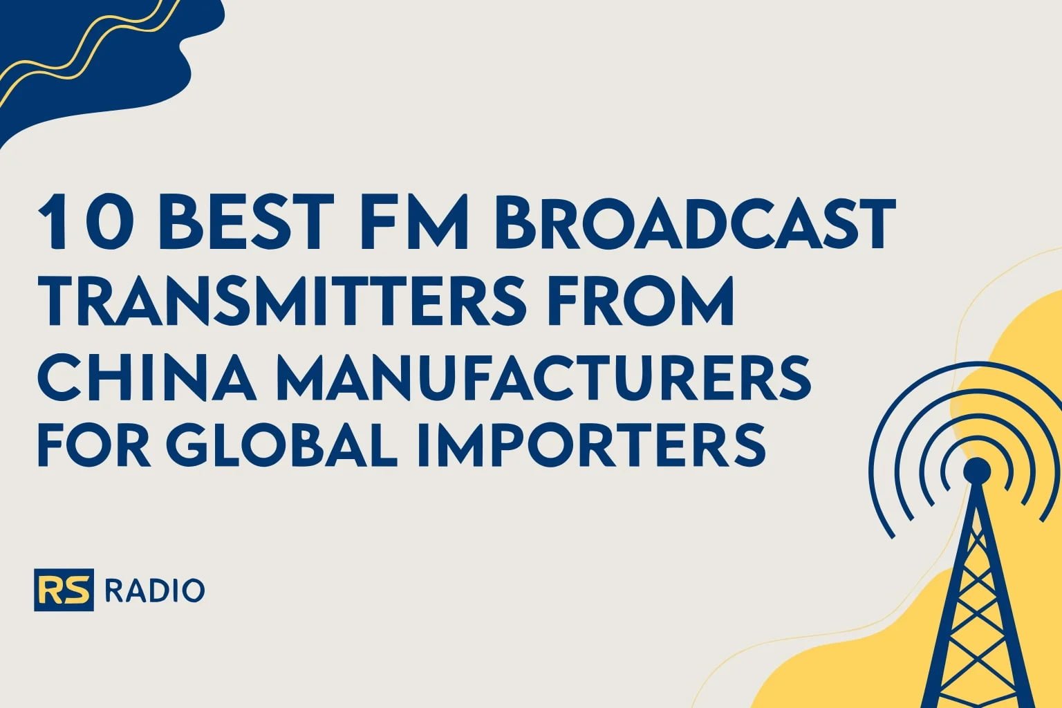 Best Chinese FM transmitters for global import