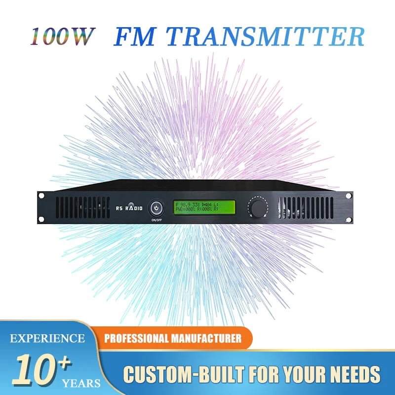 100W FM transmitter power level comparison