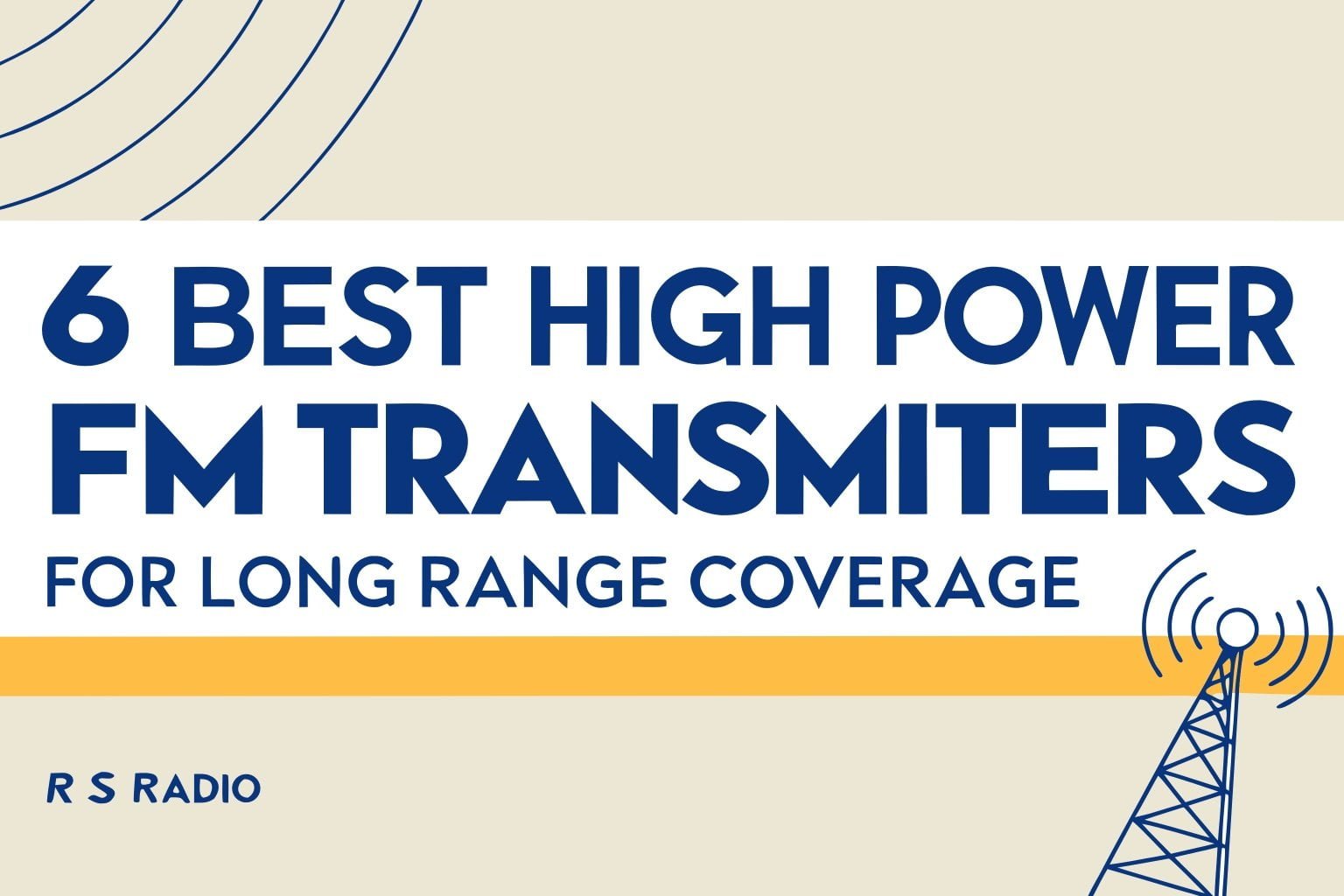 Best high power FM transmitters long range coverage