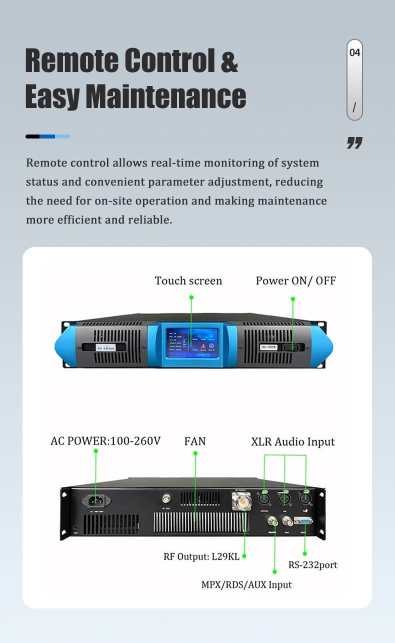 2000W FM Transmitter Front View