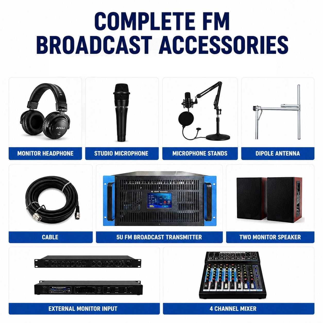 Low power FM broadcast equipment